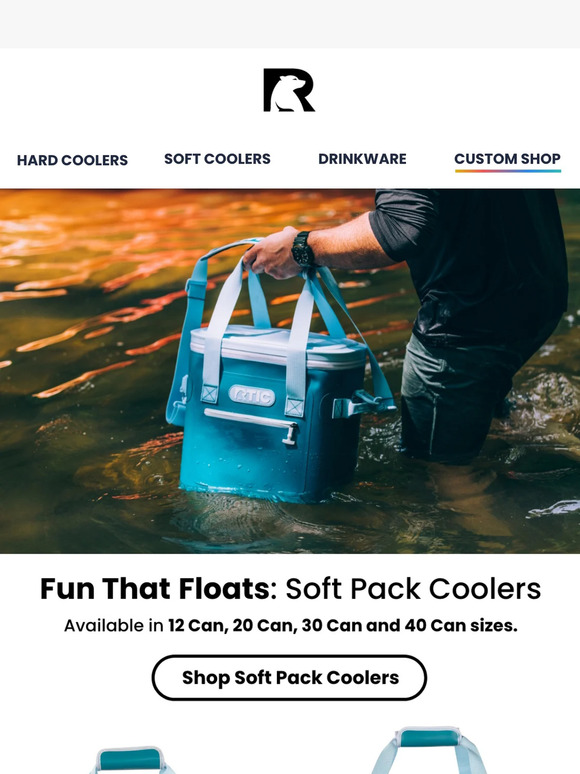 RTIC Float On with RTIC Soft Pack Coolers Milled