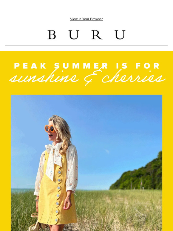 Peak Summer is for Sunshine & Cherries