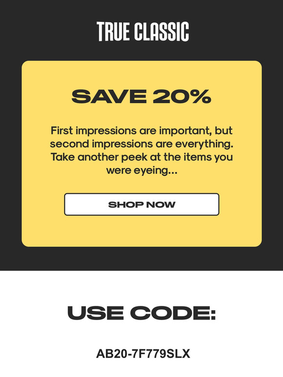 True Classic Tees Take A Second Look... Milled