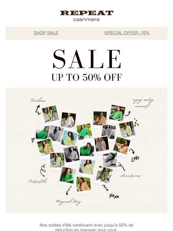 Our Sale continues | Special offer 70% off