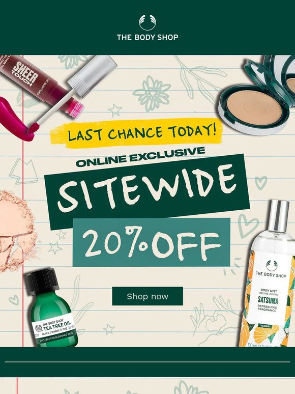 LAST CHANCE TODAY!! 🎉 Grab our SITEWIDE SALE offers before they're gone! 🤑