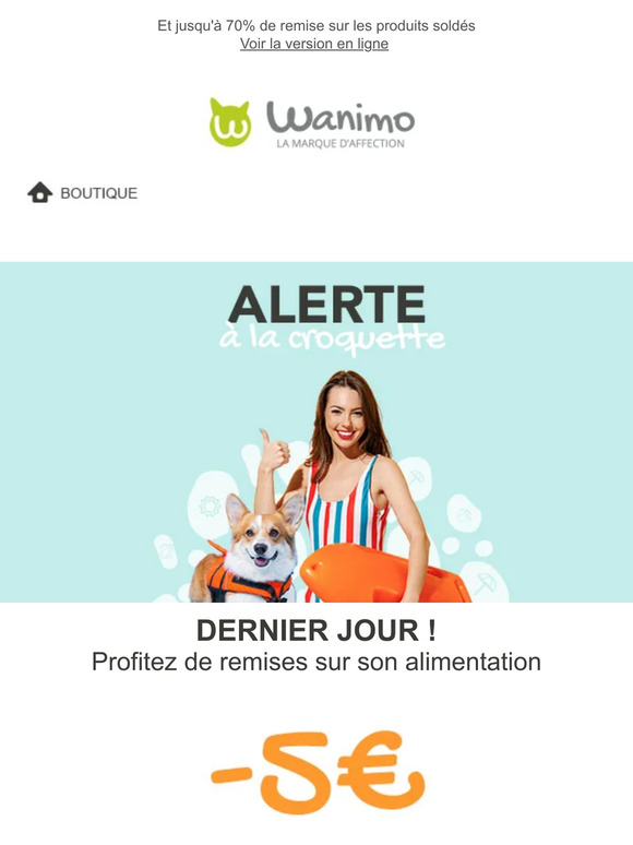 DERNIER JOUR : profitez de 10€ de remise sur son alimentation !