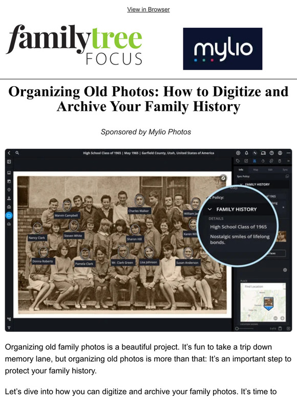 Family Tree Magazine Organizing Old Photos How to Digitize and