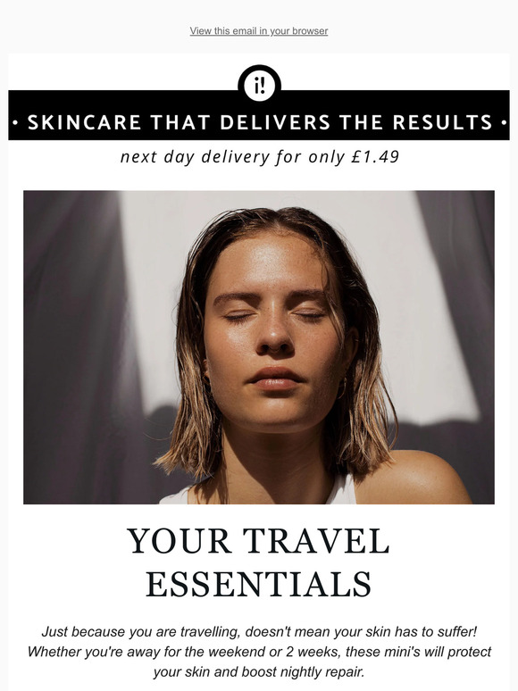 10% off Travel Skincare Essentials ☀️