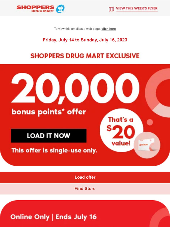 Oh happy day! Last day to get 20,000 points