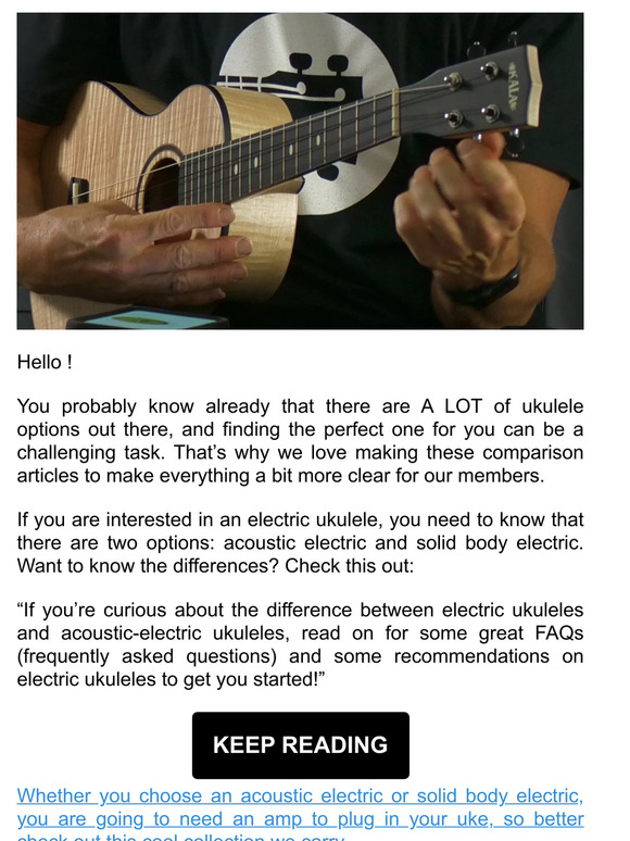 Uke Like The Pros Acoustic vs Electric Ukulele! Difference in looks