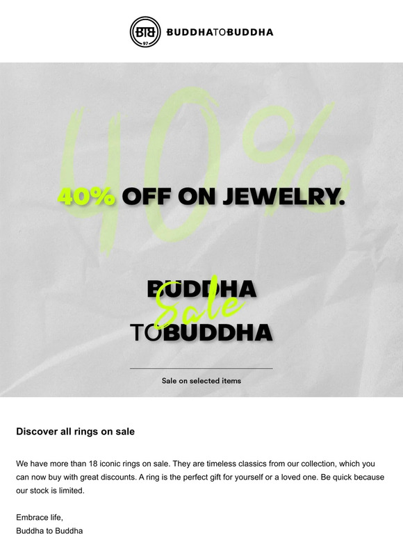 Discover our ring sale!