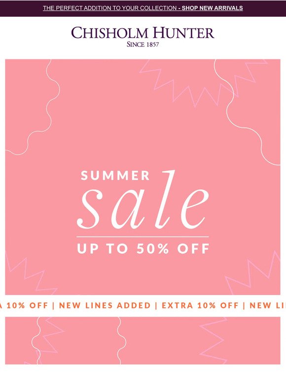 Extra 10% off | New Lines Added