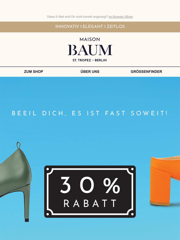👠 NUR NOCH HEUTE: 30% Rabatt auf alle High Heels
