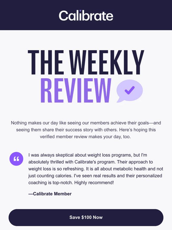 The Weekly Review, plus less than one week left for $100 off