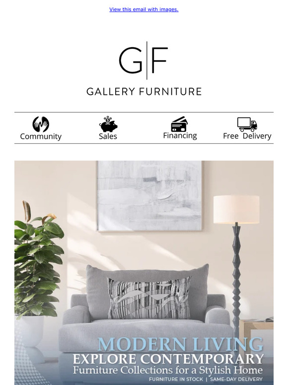 Gallery Furniture Explore Contemporary Furniture Collections for a