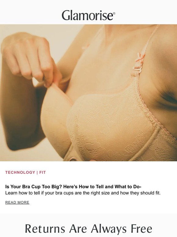 Is your bra cup too big?