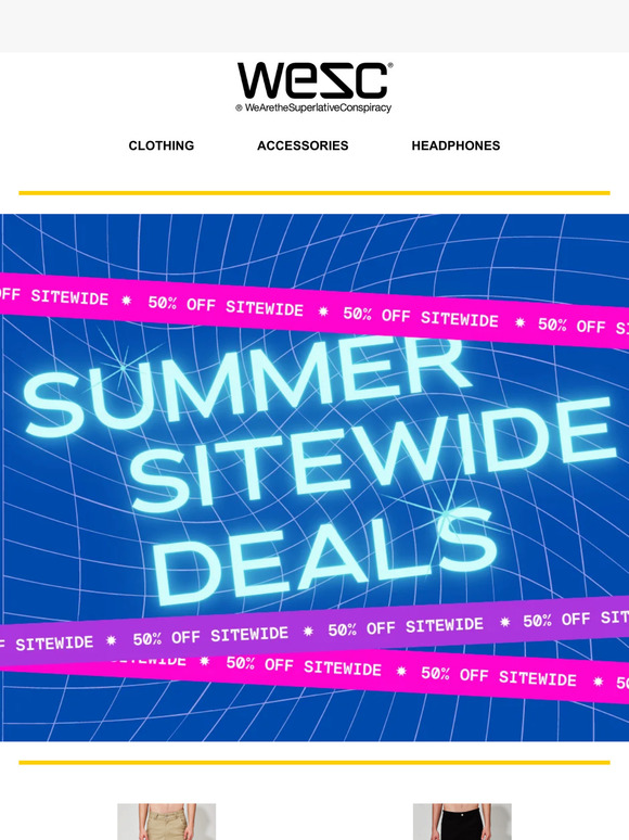 Summer Pant Sale: Get 50% Off at WeSC!