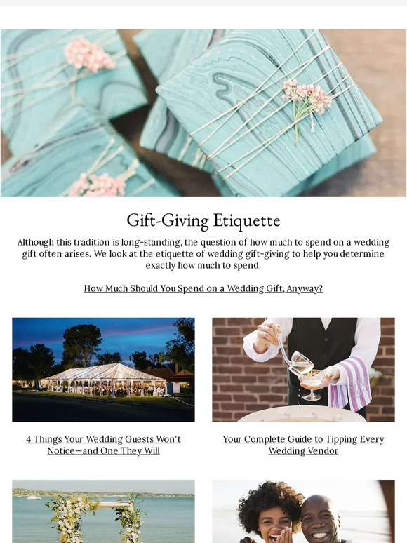 Martha Stewart Weddings How Much Should You Spend on a Wedding Gift