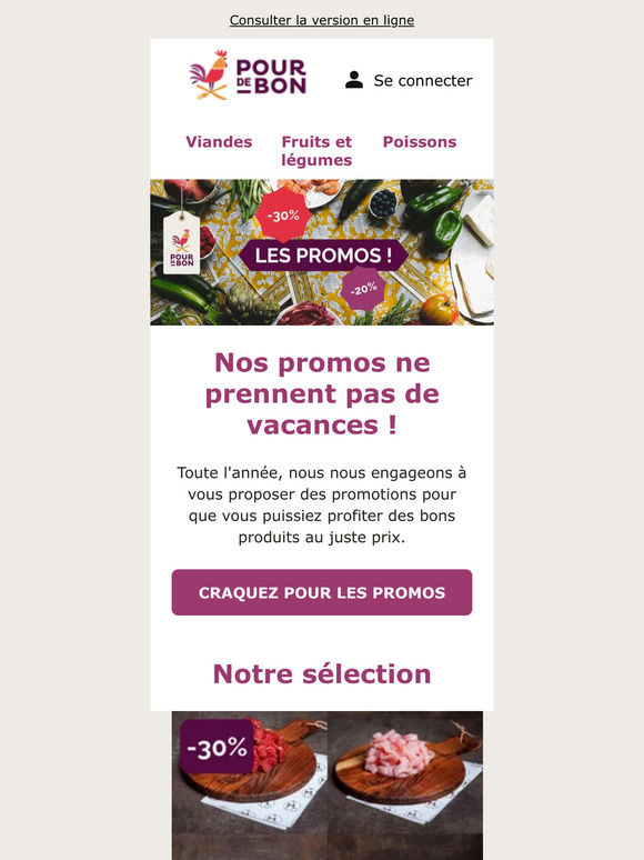 Les promos du moment !