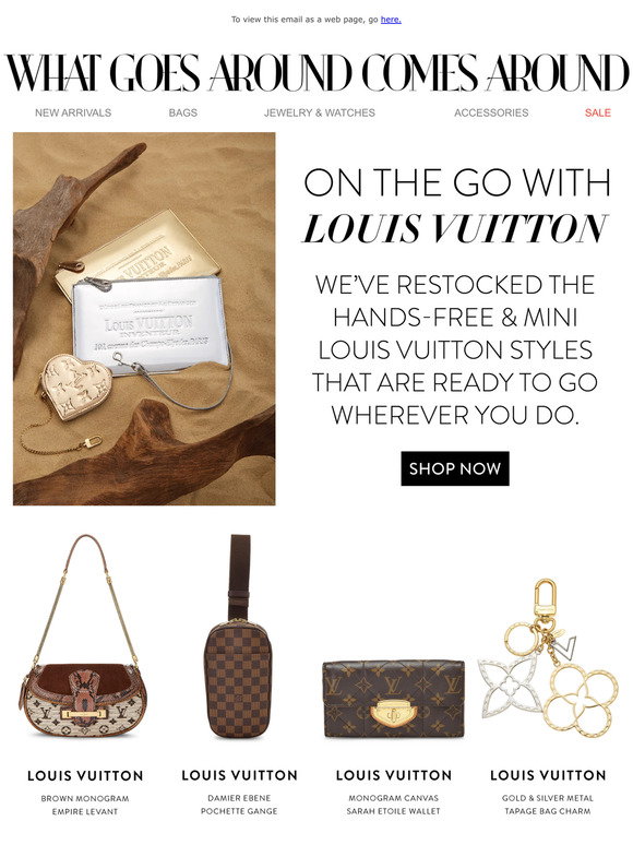 What Goes Around Comes Around Louis Vuitton Monogram Sarah Wallet