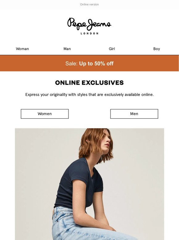 Up to 50% off Online Exclusives