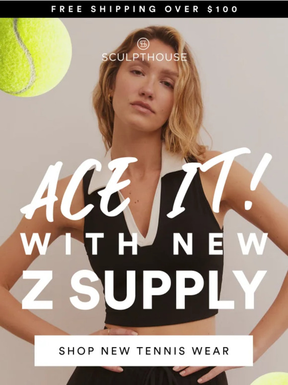 Turn heads on the court with new Z Supply 🎾