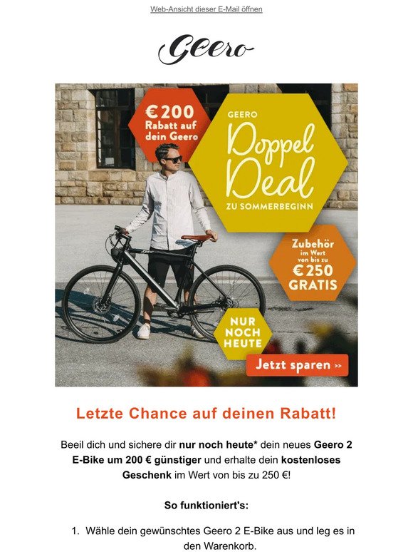 Deine ⌛ LETZTE CHANCE ⌛ auf bis zu 450€ bei Geero!