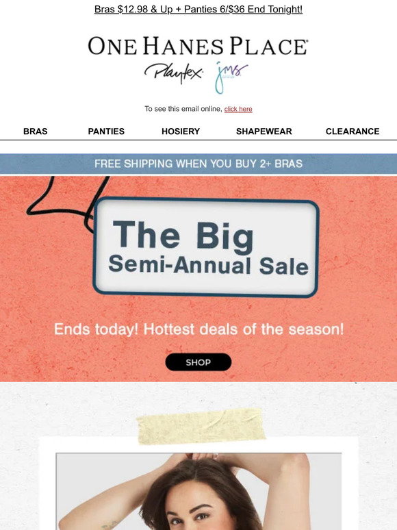Just My Size Email Newsletters: Shop Sales, Discounts, and Coupon Codes