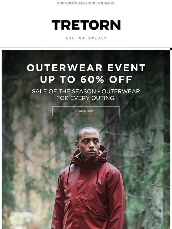 Our Outerwear Collection - Up to 60% Off
