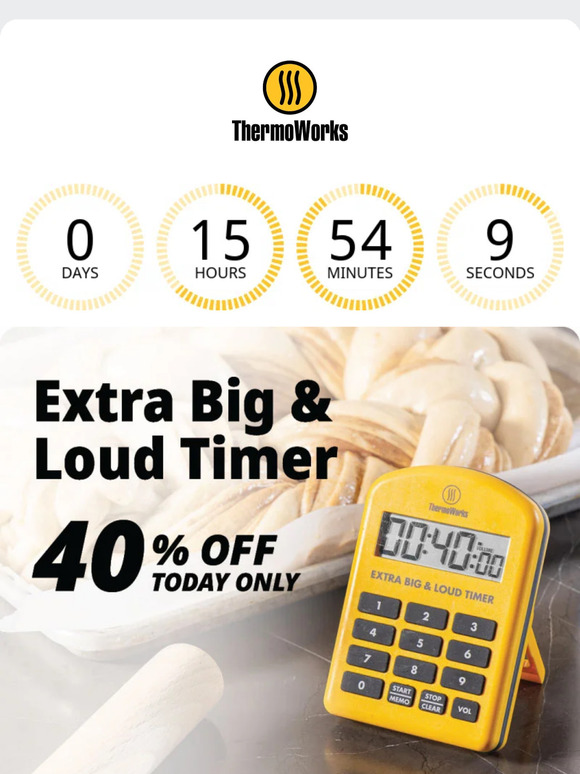 ThermoWorks Extra Big and Loud Timer