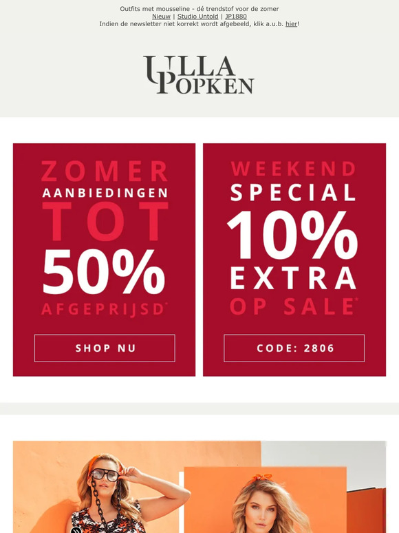 📢 Laatste kans: tot wel 50% korting in de Summer Sale