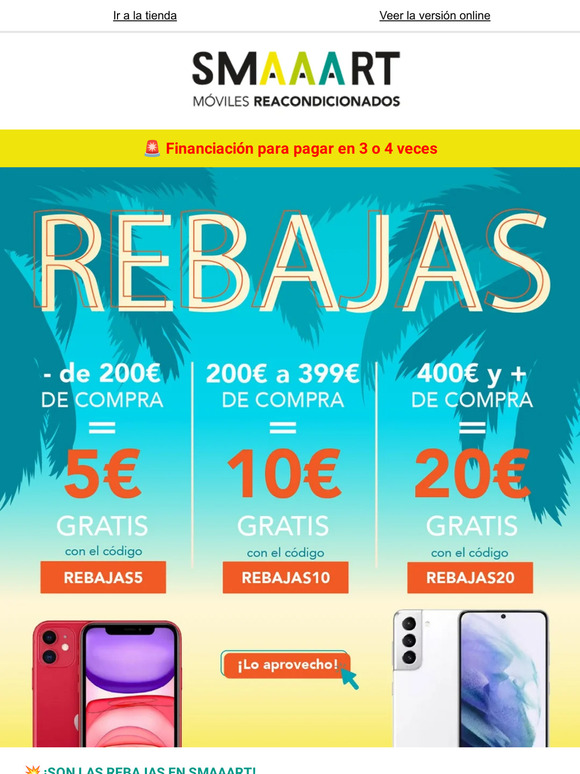 💥¡Aprovecha las REBAJAS y compra un móvil reacondicionado SMAAART!