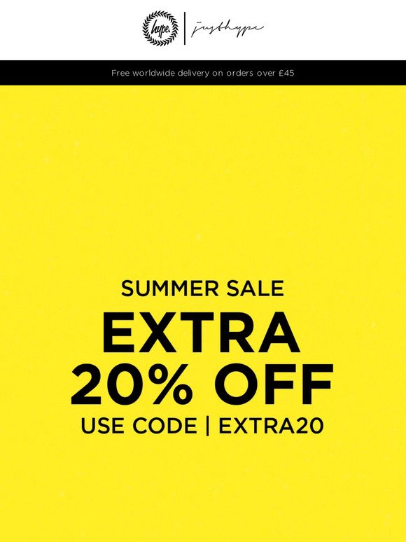 📣 Members only - Extra 20% off SALE!