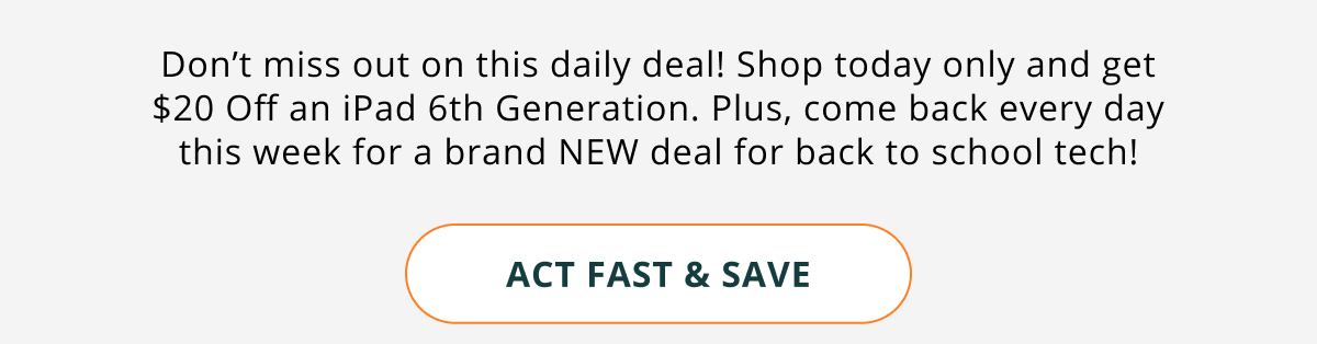 Act Fast & Save