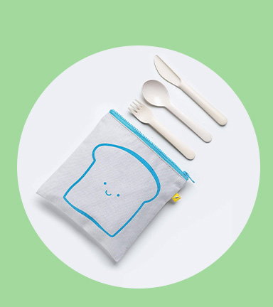 Zip Snack Sack- Bread Blue (Sandwich Size)