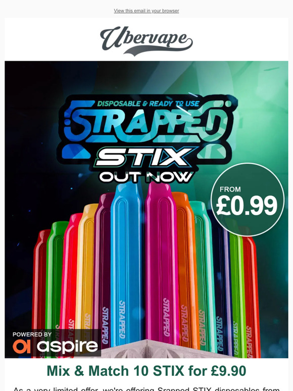 FLASH SALE: £0.99 for Strapped Disposables