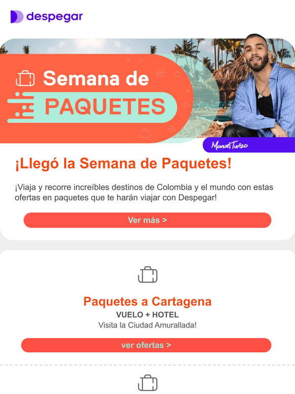 ¡Semana de Paquetes! Compra tu vuelo ✈️ + hotel 🛎️