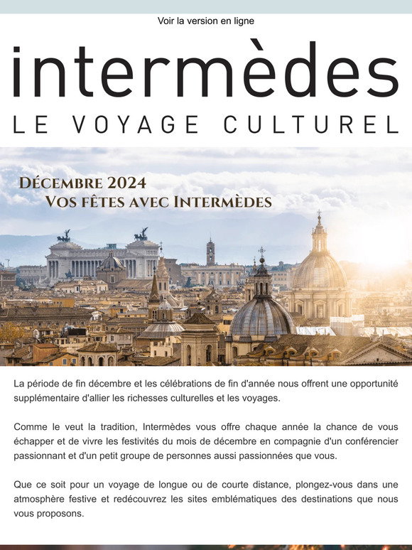 Intermèdes: Qu'allez-vous visiter en décembre ? | Milled