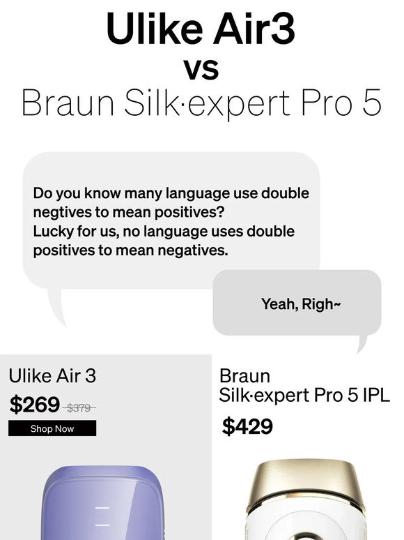 Ulike Vs Braun Silk Expert Pro 5 - Best Hair Removal Device