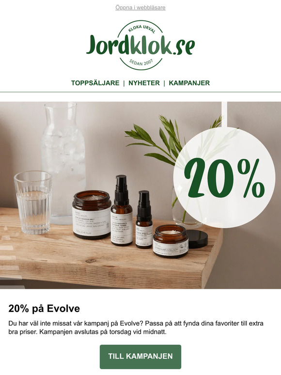 Sista chansen 20% på Evolve