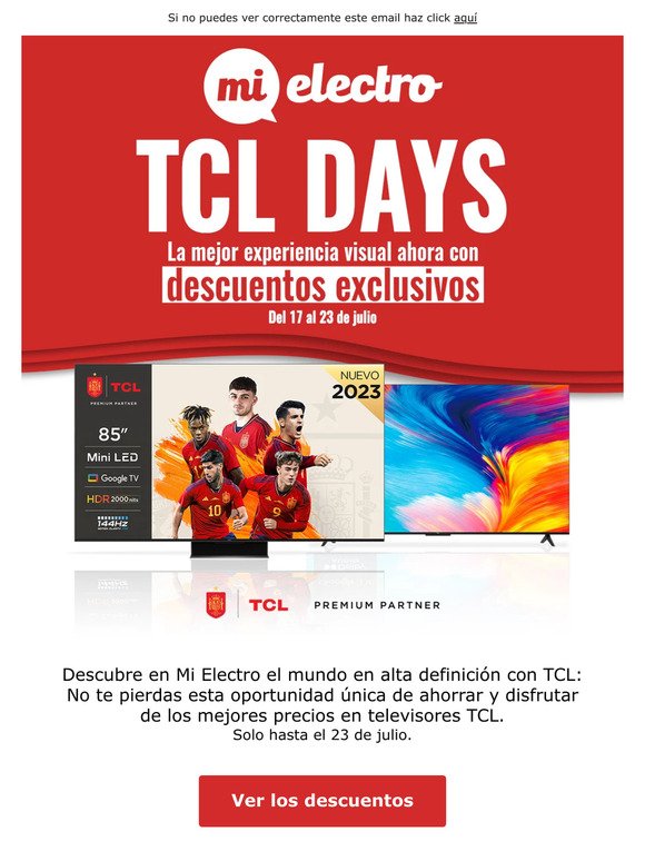 😎 Llegan los TCL Days —