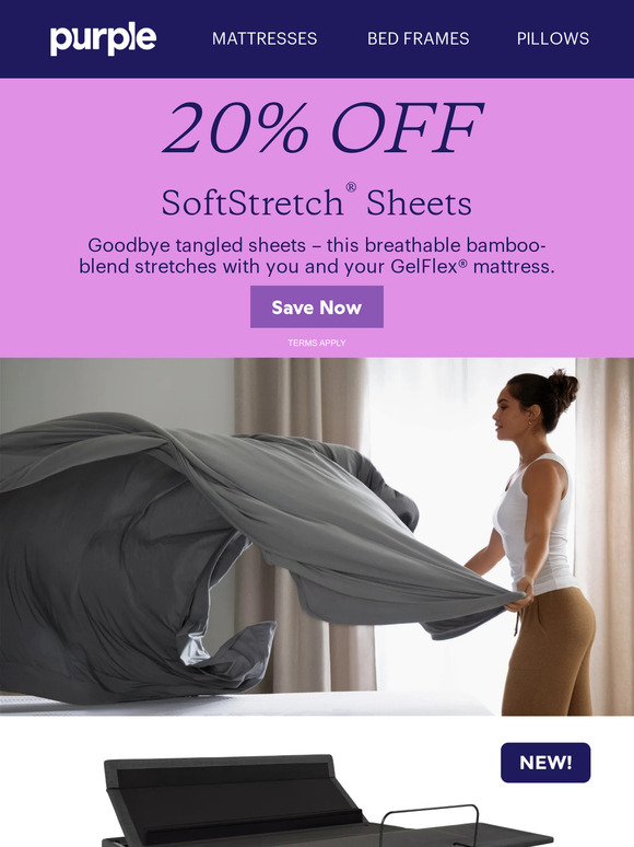 *20% Off* Silky-Smooth SoftStretch Sheets