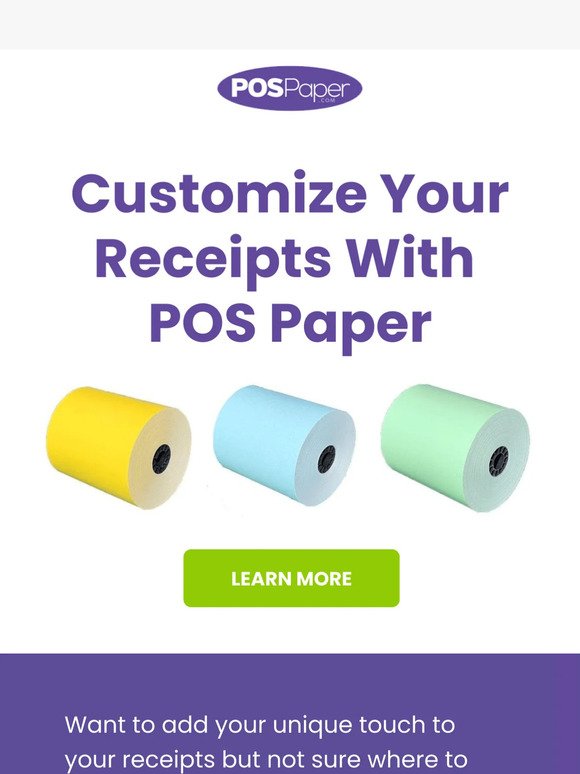 Questions about custom receipts? Got you!