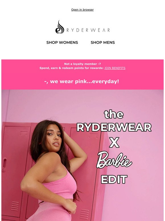Ryderwear x Barbie Edit 💗💗