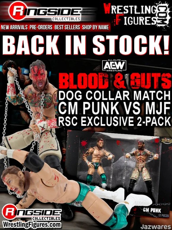 Dog Collar Match (CM Punk & MJF) 2-Pack - AEW Ringside Exclusive