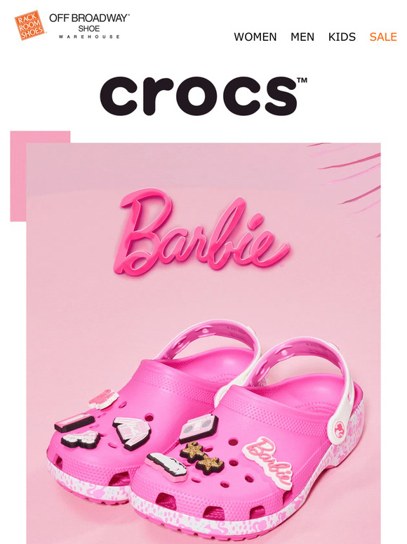 Fearless. Iconic. Barbie™. Now at Rack Room Shoes!