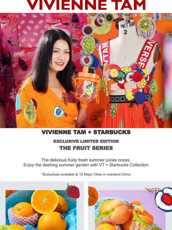 VIVIENNE TAM + STARBUCKS | Fruit in Bloom 🍓🍊🍋 Exclusive Limited Edition Fruit Series