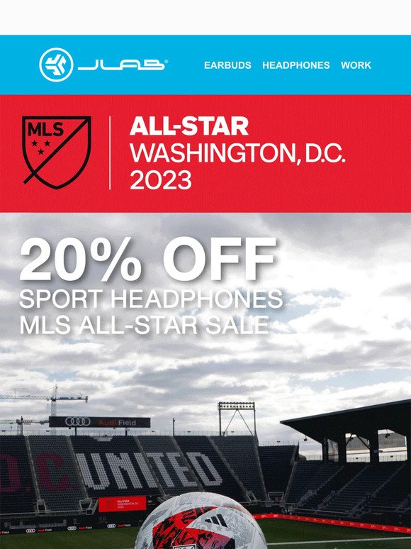 MLS All-Star Sale! 20% Off Sport Headphones ⚽