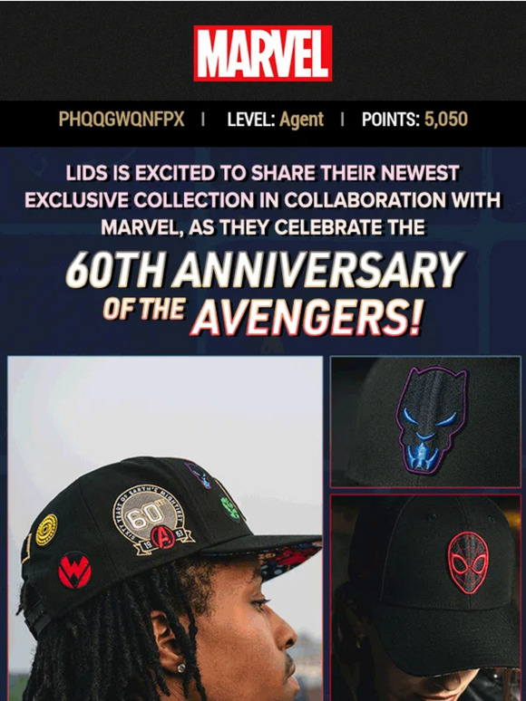 Marvel Store Celebrate the 60th Anniversary of Avengers with Lids Milled