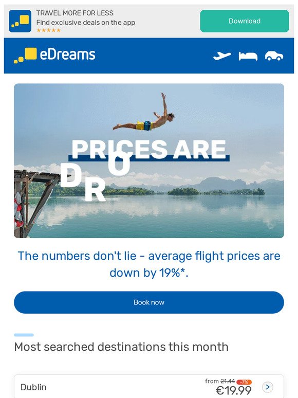 Airlines are dropping their prices!