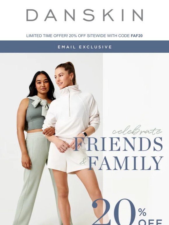 Celebrate Friends & Family 🎉 Extra 20% Off