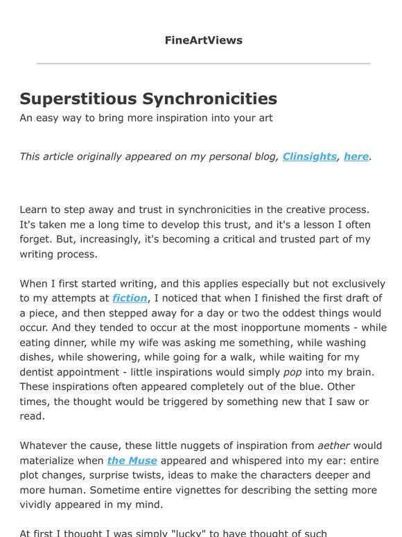 Superstitious Synchronicities (Clint Watson)