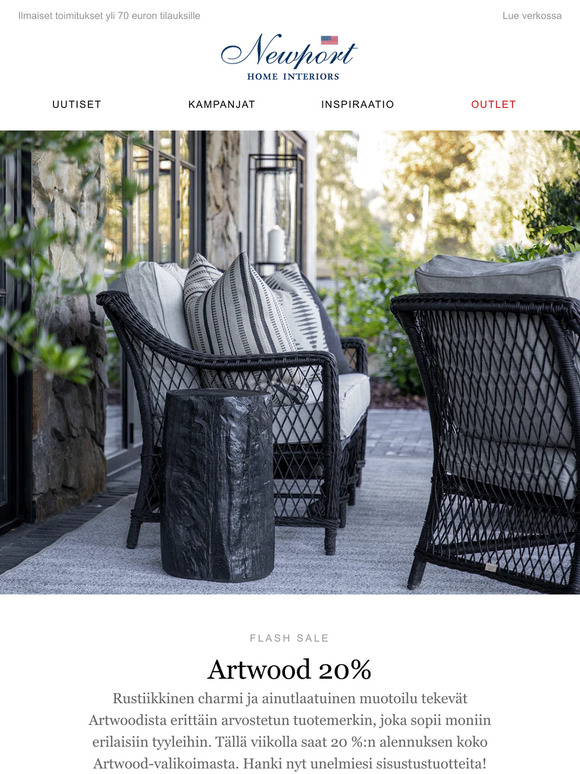Flash Sale: 20 % koko Artwood-valikoimasta!