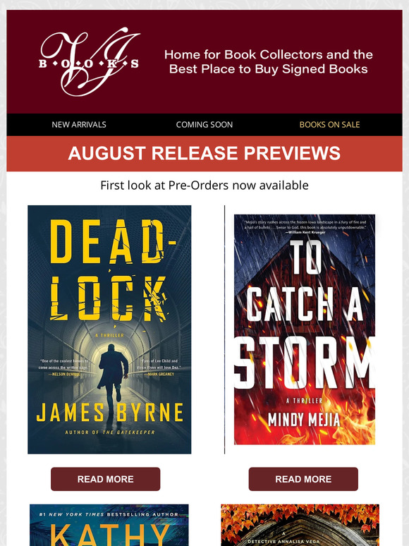 Your First Look at August Books